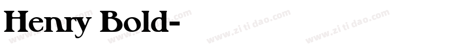 Henry Bold字体转换
